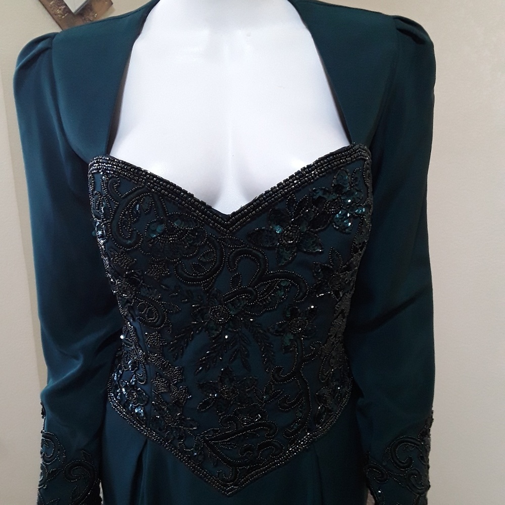 Oleg Cassini BlackTie Freen Cocktail Dress